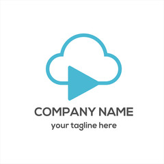 Music Cloud Logo Vector