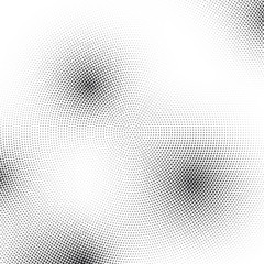 Vector halftone pattern. Dotted background design. Halftone effect round template