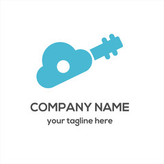 Cloud Music Logo Vector 