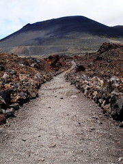 Trail volcanic landscape La Palma - Canary Islands 