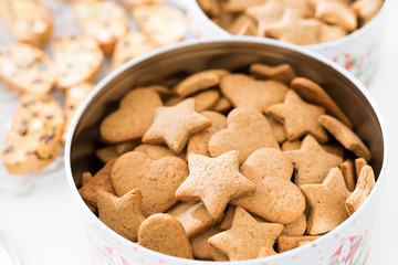 Homemade gingerbread cookies