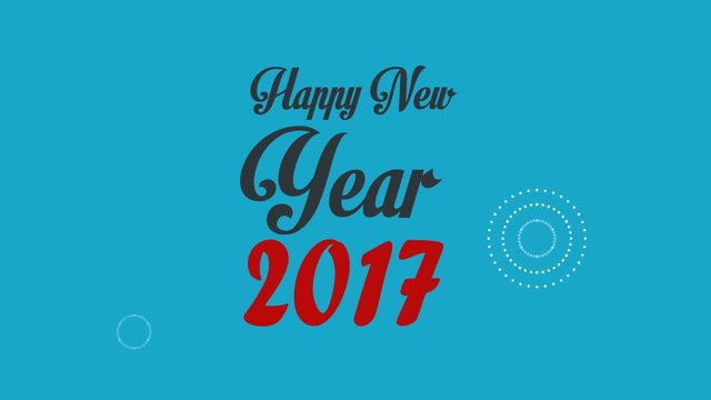Happy New year 2017 infographics graphics