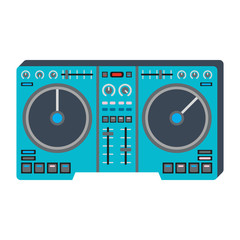 Fototapeta premium Dj music equipment icon