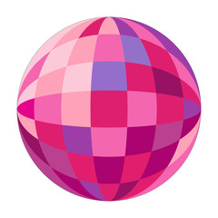 Disco balls vector set.