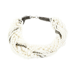 Fashion diamond pendant isolated on white