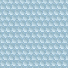 Seamless blue water drop regular pattern.