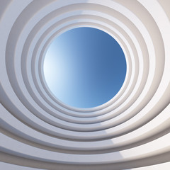 Obraz premium Abstract 3d architecture levelled tower background.