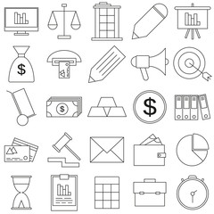 Business Flat Icons Set