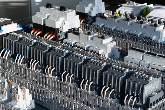 electrical components on the circuit Board