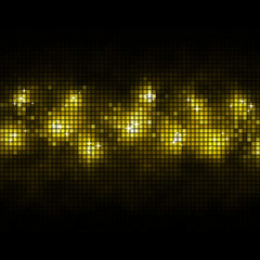 Abstract gold mosaic stripe with black copy space vector backgro