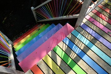 colorful ladder