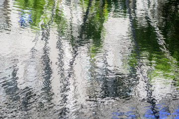 Fototapeta na wymiar Reflections in water