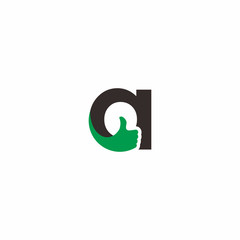 letter abc thumb logo