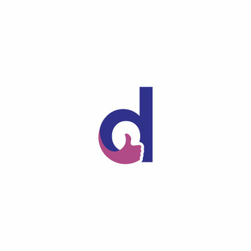 letter d thumb logo