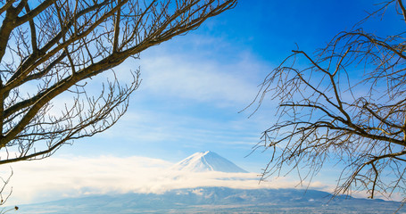 Mountain fuji and lake kawaguchi, Japan
