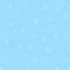 vector snowflakes seamless pattern