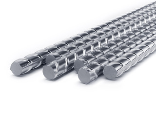 Reinforcement bars stack isolated