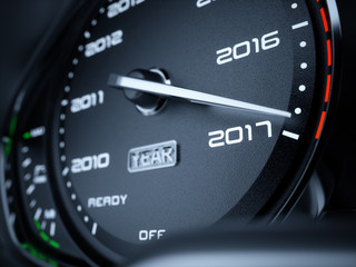 2017 year car speedometer