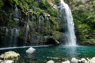Fotobehang Watervallen WATERFALL OF the VEIL OF THE BRIDE , REUNION ISLAND, FRANCE    © sofifoto