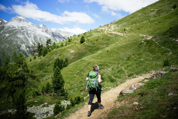 Fototapeta na wymiar Hiking Vinschgau (1)