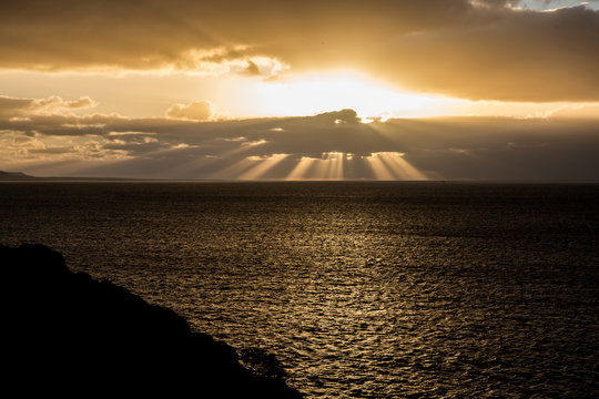 Fototapeta lanzarote Sunset