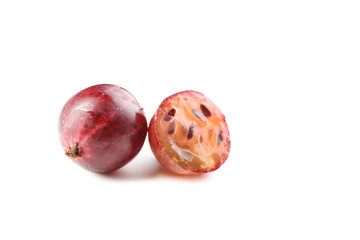 Gooseberries fruit isolated on a white