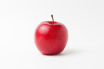 Fresh red apple isolated on white.