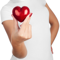 Obraz premium Hand showing heart