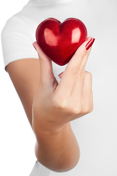 Hand showing heart