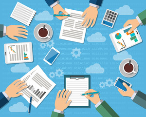 Business Meeting in office