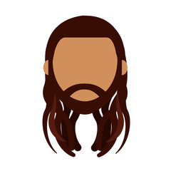 reggae man character icon vector illustration design