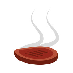 steak meat isolated icon vector illustration design