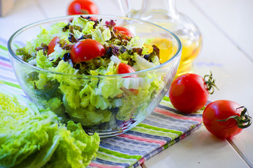 Diet vegetable salad