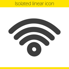 Wi fi signal linear icon