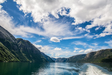 Lysefjorden, Norway, Europe. Artistic picture. Beauty world. 