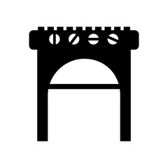 oven grill bbq icon vector illustration design
