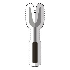 Roasting utensil cutlery icon vector illustration design