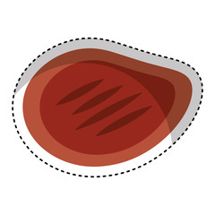 steak meat isolated icon vector illustration design