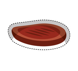 steak meat isolated icon vector illustration design