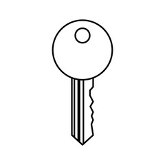 key door isolated icon vector illustration design