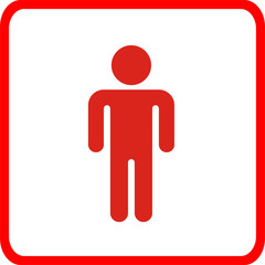 man icon, for milling and engraving