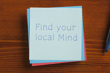  Find your local Mind written on a note