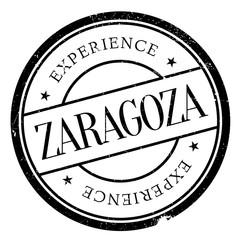 Zaragoza stamp rubber grunge