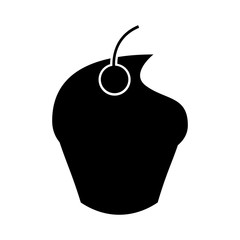 delicious cupcake isolated icon vector illustration design