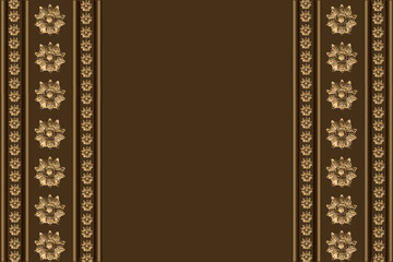 beige background with a pattern of metallic colors and copy space