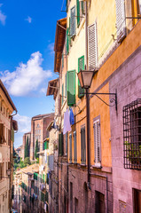 Obraz premium Residents house in Siena, Italy