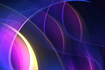 fractal abstract background, texture, illustration, curved lines