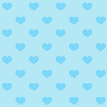 Blue Hearts Fabric Wallpaper and Home Decor  Spoonflower