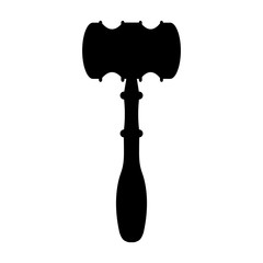 gavel wooden isolated icon vector illustration design