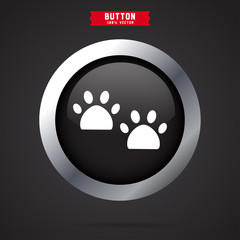 dog footprint icon